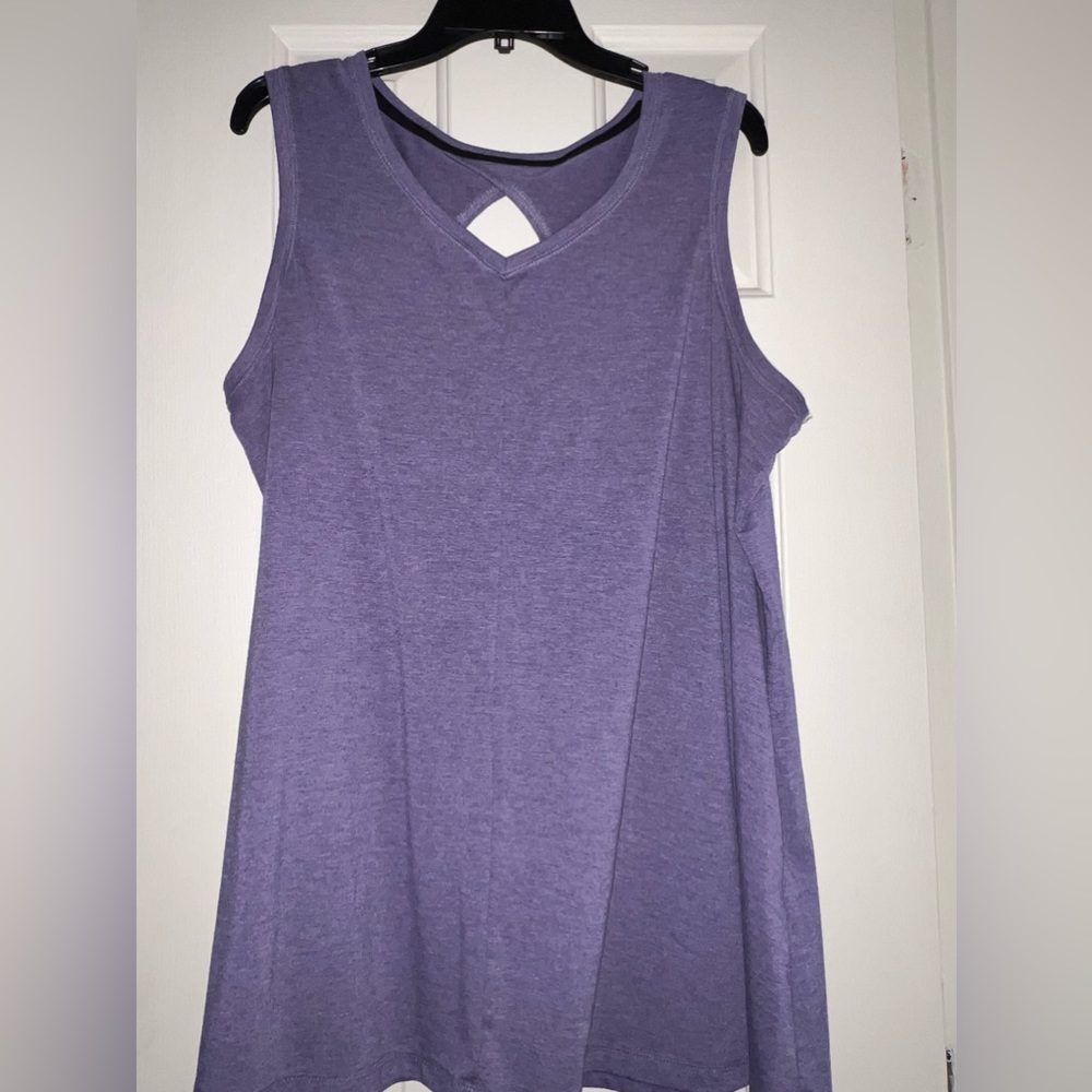 Purple, athletic tank top from Catherines size 14/16
